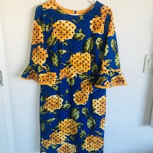 Floral polka dot dress